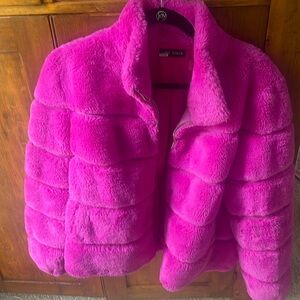 NWOT pink Teddy jacket by Love token from Anthropologie